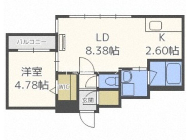 北２４条駅 徒歩3分 4階の物件間取画像